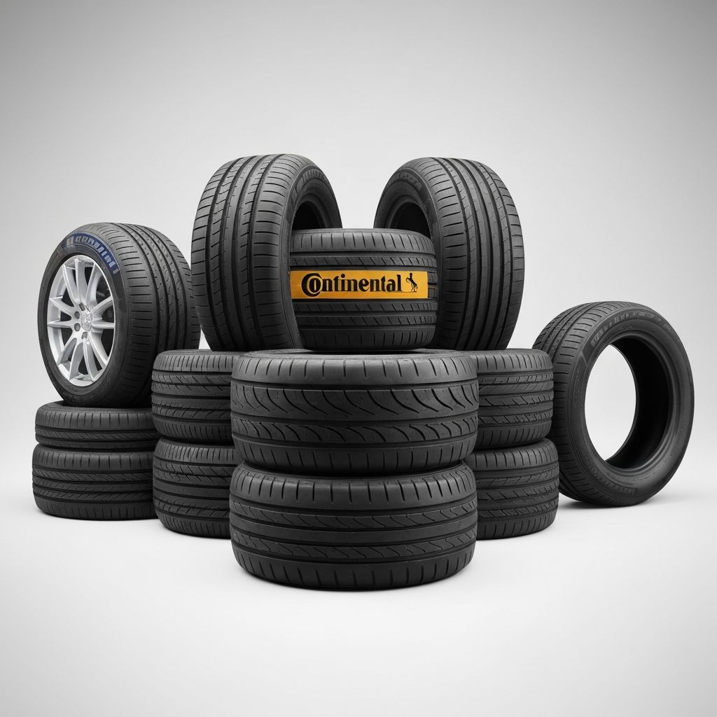 Professional tire brands display
